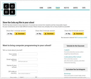 โครงการคอมพิวเตอร์ดีๆกับ Code.org
