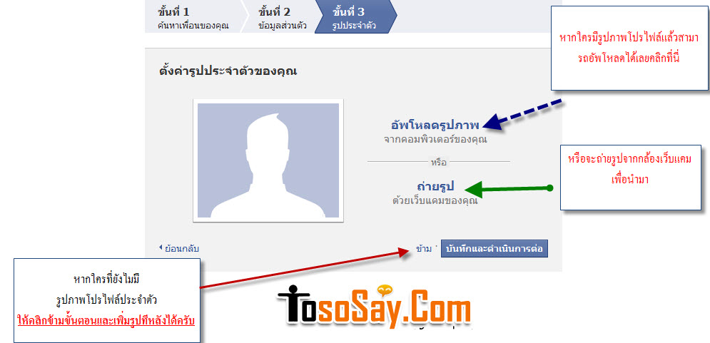 วิธีสมัครใช้งาน Facebook ภายใน 5 นาที - Tososay โตโซะเซดอทคอม